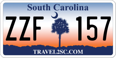 SC license plate ZZF157