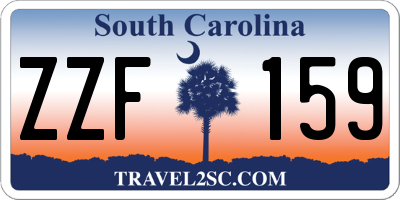 SC license plate ZZF159