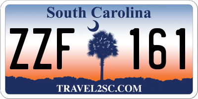 SC license plate ZZF161