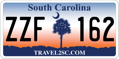 SC license plate ZZF162