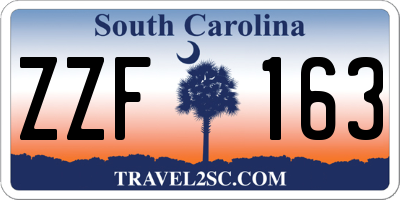 SC license plate ZZF163