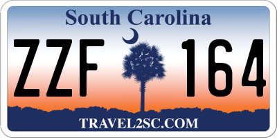 SC license plate ZZF164