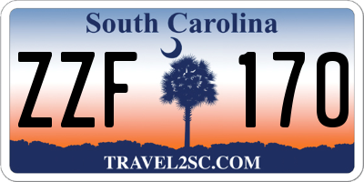 SC license plate ZZF170