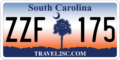 SC license plate ZZF175