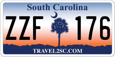 SC license plate ZZF176