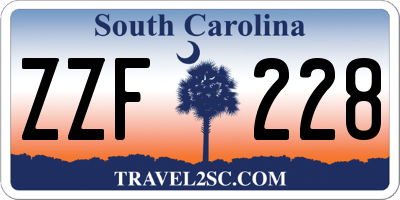 SC license plate ZZF228