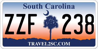 SC license plate ZZF238