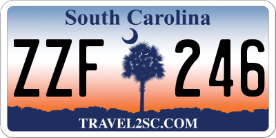 SC license plate ZZF246