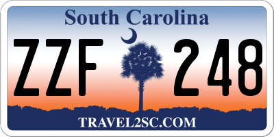 SC license plate ZZF248