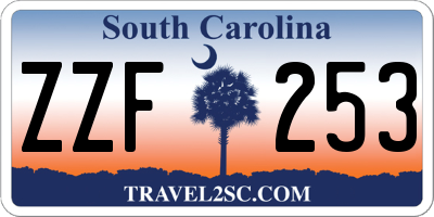 SC license plate ZZF253