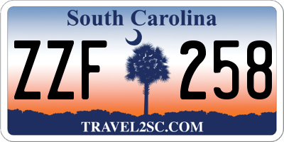SC license plate ZZF258