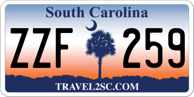 SC license plate ZZF259