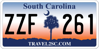 SC license plate ZZF261