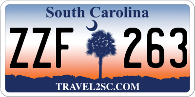 SC license plate ZZF263