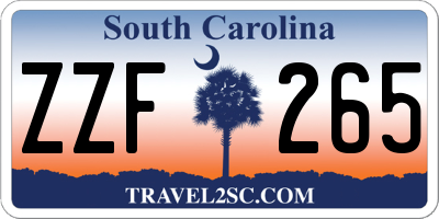 SC license plate ZZF265