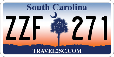 SC license plate ZZF271