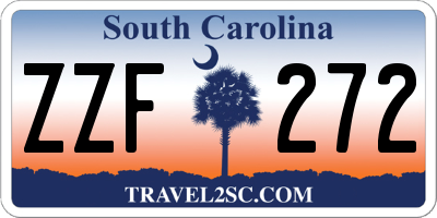 SC license plate ZZF272
