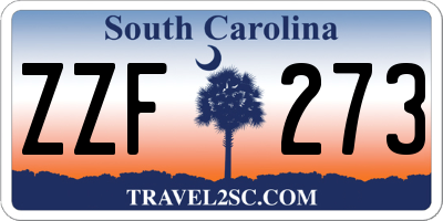 SC license plate ZZF273