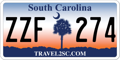 SC license plate ZZF274