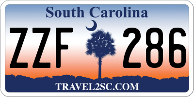 SC license plate ZZF286