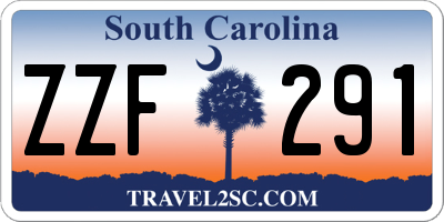 SC license plate ZZF291