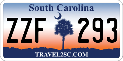 SC license plate ZZF293