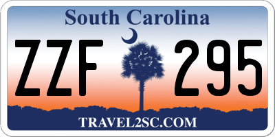 SC license plate ZZF295