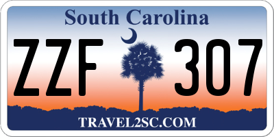 SC license plate ZZF307