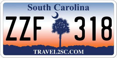 SC license plate ZZF318