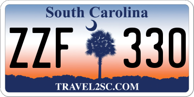 SC license plate ZZF330