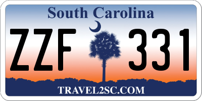 SC license plate ZZF331
