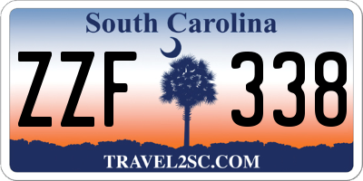 SC license plate ZZF338