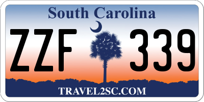 SC license plate ZZF339