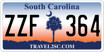 SC license plate ZZF364