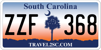 SC license plate ZZF368