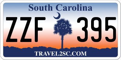 SC license plate ZZF395