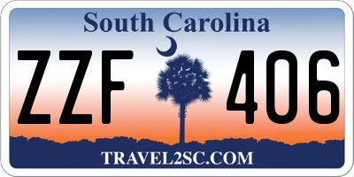 SC license plate ZZF406