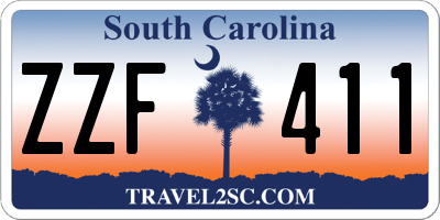 SC license plate ZZF411