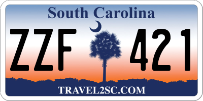 SC license plate ZZF421