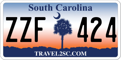 SC license plate ZZF424