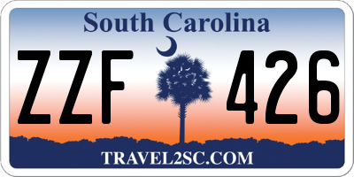 SC license plate ZZF426