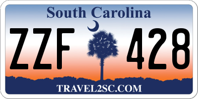 SC license plate ZZF428
