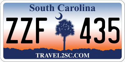 SC license plate ZZF435