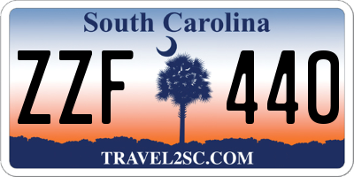 SC license plate ZZF440