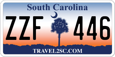 SC license plate ZZF446