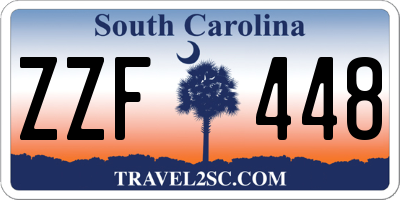 SC license plate ZZF448