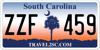 SC license plate ZZF459