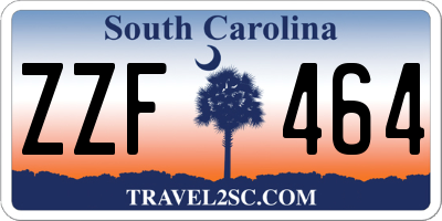 SC license plate ZZF464