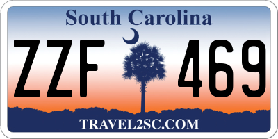 SC license plate ZZF469