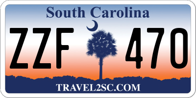SC license plate ZZF470
